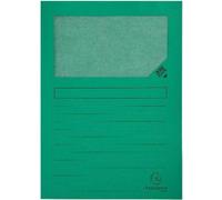 Exacompta 4x Paquet de 100 chemises à fenetre Forever 22x31cm Vert vif 50103E