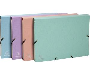 Exacompta 4x Pochette trieur carte 12 compartiments 34x24,5cm assort 58560E