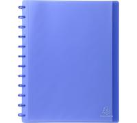 Exacompta 4x Protège-documents à anneaux et pochettes 60 vues A4 Bleu 86352E