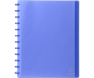 Exacompta 4x Protège-documents à anneaux et pochettes 60 vues A4 Bleu 86352E