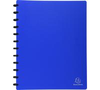 Exacompta 4x Protège-documents à anneaux et pochettes 60 vues A4 Bleu 86362E