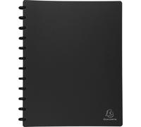 Exacompta 4x Protège-documents à anneaux et pochettes 60 vues A4 Noir 86351E