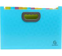 Exacompta 4x Trieur Maxi 24 compartiments PP recy Pop'N Co Cyan 55199E