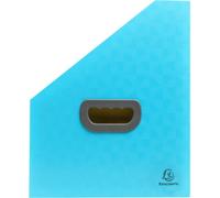 Exacompta 4x Trieur porte-revue 12 compatiments PP recyclé Pop'N Co Cyan 55599E