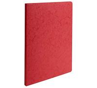 Exacompta 50x Chemise a dos rainé Carte lustrée 400gm2 24x32cm Rouge 11509H