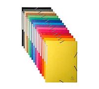Exacompta 50 Chemises à Élastiques Maxi Capacity 24x32 cm A4 Assorties
