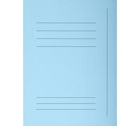 Exacompta Chemise 3 rabats A4 sans élastique Bleu clair – Paquet de 50
