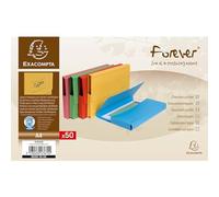 Exacompta Paquet de 50 chemises à poche Forever 24,5x32,5 cm coloris vifs assortis