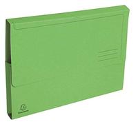 Exacompta Chemises poche Forever® - 24,5x32,5 cm - soufflet 32 mm - Vert vif - Paquet de 50