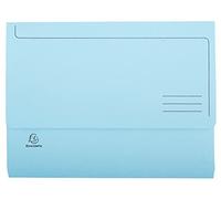 Exacompta Chemises à poche SUPER 210 Paquet de 50 — 210 g/m² — 24,5x32,5 cm — Bleu clair