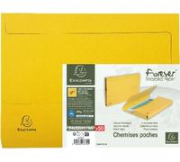 Exacompta 50 chemises poche coloris vifs Forever® 24,5x32,5cm Jaune 47679E