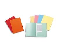Exacompta 50 Chemises Rigides 2 rabats Super Assorties
