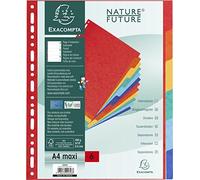 Exacompta 50 Intercalaires Carte Pastel Forever 5 Onglets Neutres A4