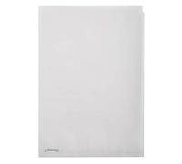 Exacompta Pochettes coin papier calque A4 110 g/m² - Ouverture en L - Sachet 50 transparent blanc