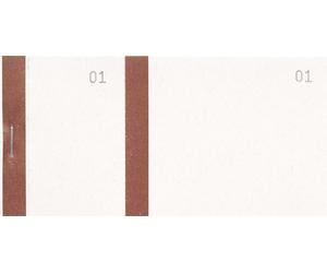 Exacompta 50x Bloc vendeur à bande couleur 100 feuil. 6x13,5 cm Bistre 96301E