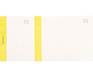 Exacompta 50x Bloc vendeur à bande couleur 100 feuil. 6x13,5 cm Jaune 96303E