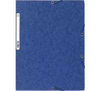 Exacompta 50x Chemise 3 rabats à élastiques 400g/m2 A4 Couleurs assorties 55515E