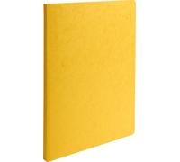 Exacompta 50x Chemise a dos rainé Carte lustrée 400gm2 24x32cm Jaune 11506H