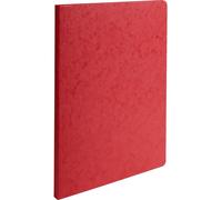 Exacompta 50x Chemise a dos rainé Carte lustrée 400gm2 24x32cm Rouge 11509H