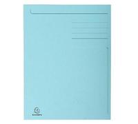 Exacompta 50x Chemise imprimée 3 rabats Forever® 280gm2 Bleu clair 448006E
