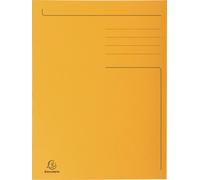 Exacompta 50x Chemise imprimée 3 rabats Forever® 280gm2 Folio Orange 449009E
