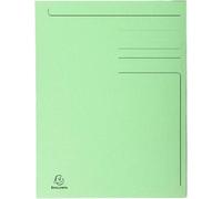 Exacompta 50x Chemise imprimée 3 rabats Forever® 280gm2 Vert Pré 448013E