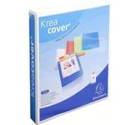 Exacompta 51842e Classeur Personnalisable Sur Les 3 Faces En Pvc Blanc 4 Anneaux En D de 30mm Carton de 10 G