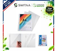 Exacompta 5310E pochettes perforées A4 PP lisse cristal 100 pièces