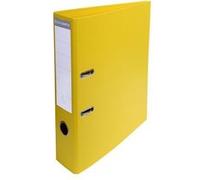 Exacompta Classeur à levier Prem'Touch A4 Dos 70 mm Mécanique 75 mm Jaune - Carton de 10