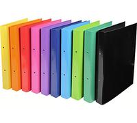 Exacompta Classeur 2 anneaux Iderama A4 30 mm carton – couleurs assorties