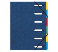 Exacompta 55062E intercalaire de classement Porte-documents Carton Bleu
