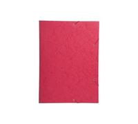 Exacompta Chemise à élastique 3 rabats A3 – Carte lustrée 600 g/m² – Rouge