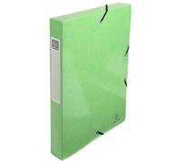 Exacompta 59923E, boîte d'archives de 8 pièces, en carton Colorspan de 600 g/m², dos de 40 mm avec étiquette, dimensions 25x33 cm, format DIN A4 - Iderama - Vert anis