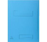 Exacompta 5x 50 chemises imprimées 2 rabats SUPER 210 24x32cm Bleu clair 335006E
