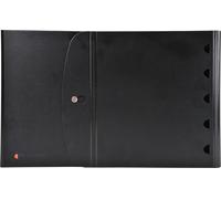 Exacompta 5x Classeur de présentation en PP 4 anneaux 30mm A4 Noir 56234E