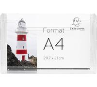 Exacompta 5x Distributeur de prospectus horizontal A4 Cristal 65658D