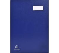Exacompta - Réf. 22120E - Carton de 5 parapheurs direction - dos à soufflets toilé - porte-étiquette - couverture plastifiée - 12 compartiments en carte rose - 3 perforations - 24x32 cm - assorties