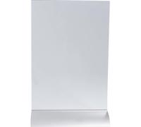 Exacompta 5x Porte-visuel vertical pied aluminium A4 Cristal 84658D