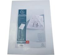 Exacompta 5x Sachet de 10 pochettes coin PP A3 vertical 325005E