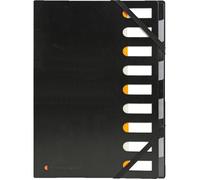 Exacompta 5x Trieur rigide dos extensible 9 compartiments noir Noir 55334E