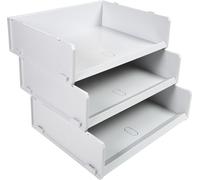 Exacompta 6x Corbeille à courrier multitri Office Gris lumière 13040D