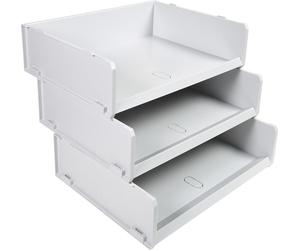 Exacompta 6x Corbeille à courrier multitri Office Gris lumière 13040D