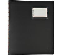 Exacompta - Réf. 86334E - Carton de 6 Protège-documents Exactive amovible à anneaux avec 30 pochettes détachables - 60 vues - 5 intercalaires couleur avec porte étiquette - pour A4 - couverture noire