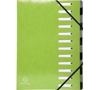 Exacompta 6x Trieur Harmonika Iderama 12 compartiments Vert anis 53923E