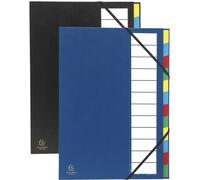 Exacompta 6x Trieur rigide dos extensible 12 compartiments assort 55340E