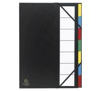 Exacompta 6x Trieur rigide dos extensible 7 compartiments noir Noir 55321E