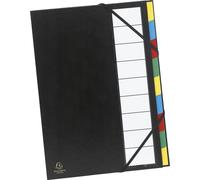 Exacompta 6x Trieur rigide dos extensible 9 compartiments assort 55330E