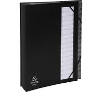 Exacompta 6x Trieur rigide numerique 32 compartiments 1 à 32 Noir 56032E