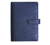 Exacompta 740112E - Organiseur Exatime 17 light Floralie - 14 x 19 cm - Semainier 16 mois - Septembre 2025 à décembre 2026 - Coloris saphir