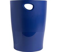 Exacompta 8x Corbeille à papier Ecobin Bleu marine 45303D
